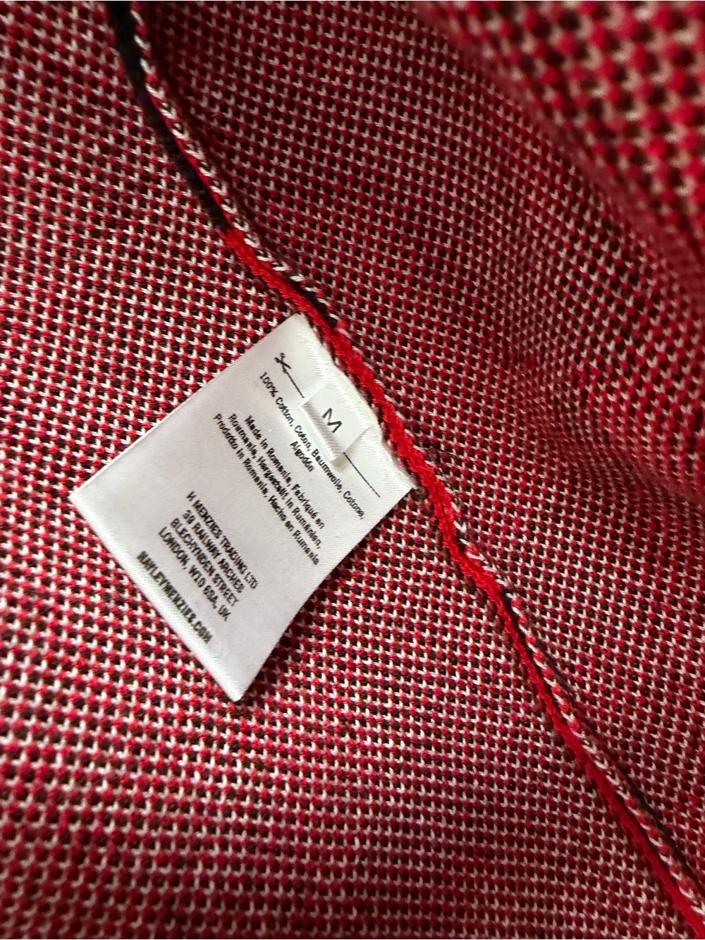 Hayley Menzies Red Patterned Open-Front Women's Cardigan Sweater M - Picture 3 of 6